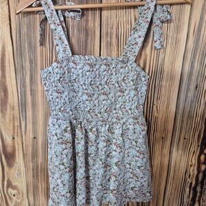 Floral Smocked Tank Top